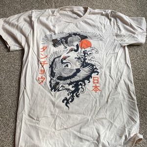 Japanese Oriental Cranes Graphic T-shirt